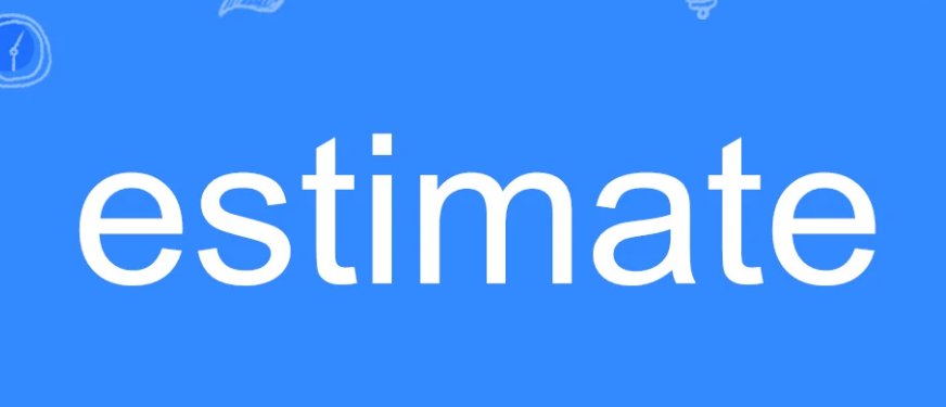 estimate是什么意思