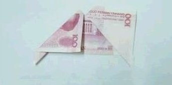 怎样用100元叠戒指