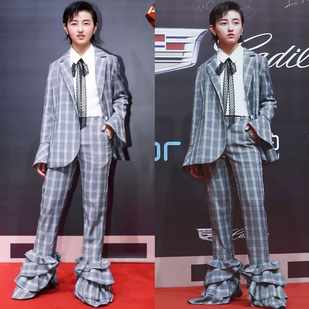 窦靖童罕出席活动，下巴纹身疑似被洗掉，明星的造型有多重要？