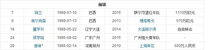 恒大足球队有谁?很强大么?