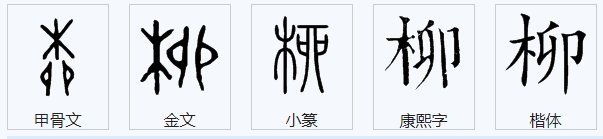 柳的笔顺笔画顺序