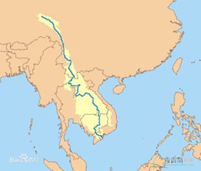 湄公河在中国地图那个地方