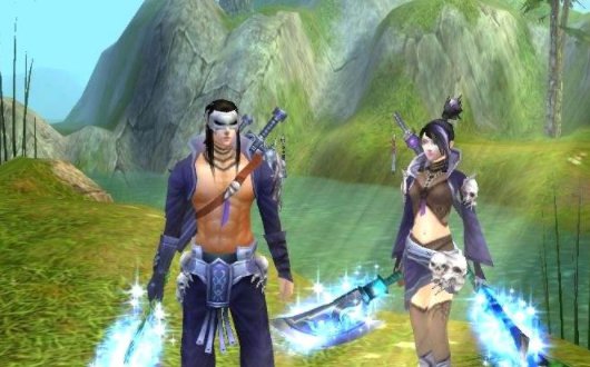 求天龙八部两个字的情侣网名~