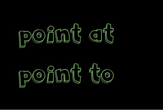 point at和point to的区别是什么?