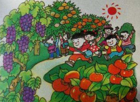 二年级看图写话秋天的果园