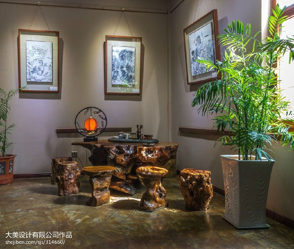 茶楼装修古韵轩，宫廷是如此美丽，文化丰富。