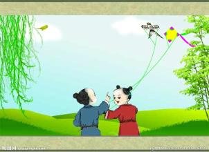 二年级《村居》古诗配一幅画。