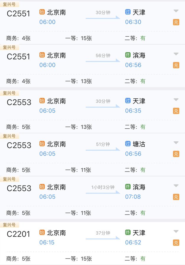 北京到天津坐高铁要多长时间