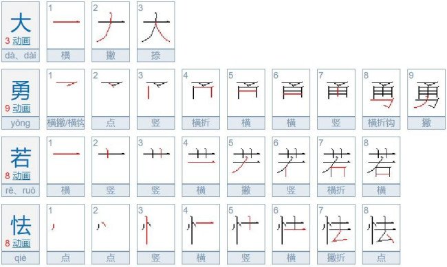 大()若()的成语有哪些