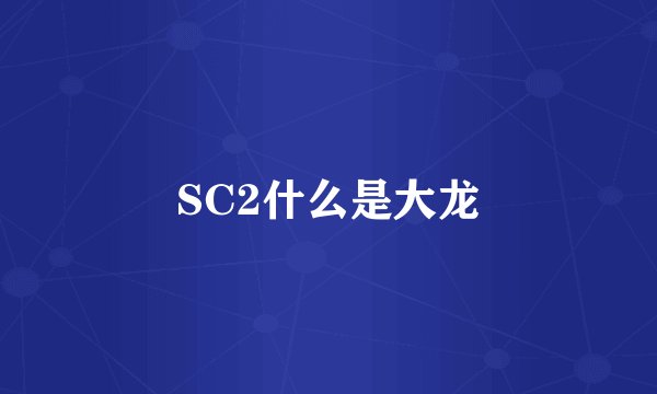SC2什么是大龙