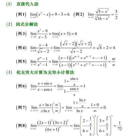 数列极限的求法