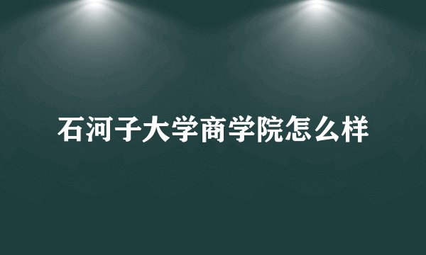 石河子大学商学院怎么样