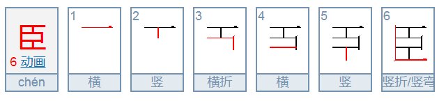 臣的意思，臣怎么读