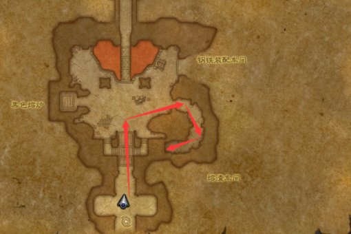 魔兽世界，黑石铸造厂-熔炉车间，在一层打完老1和老2之后，怎么下到2层去打爆裂熔炉？迷路了