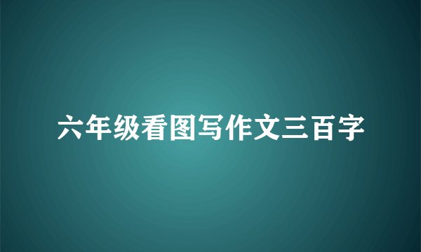 六年级看图写作文三百字