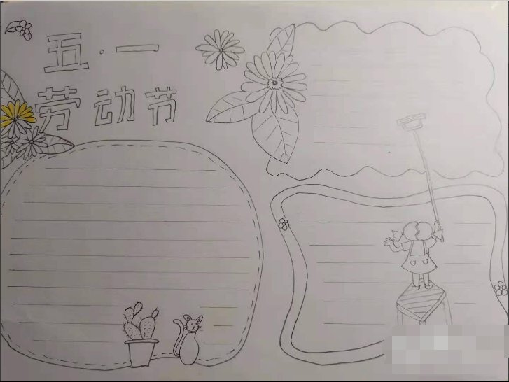 五一劳动节的画简单又漂亮
