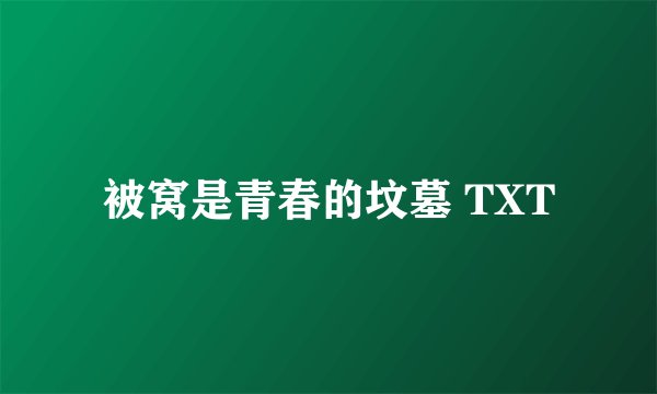 被窝是青春的坟墓 TXT