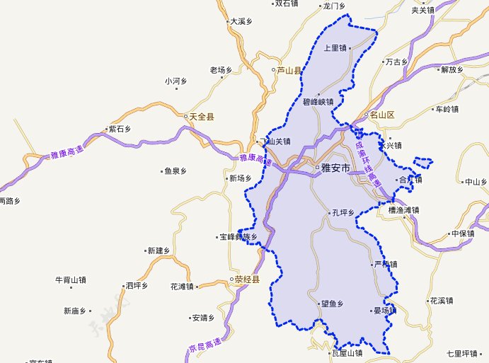 四川省雅安市雨城区有多少个乡镇