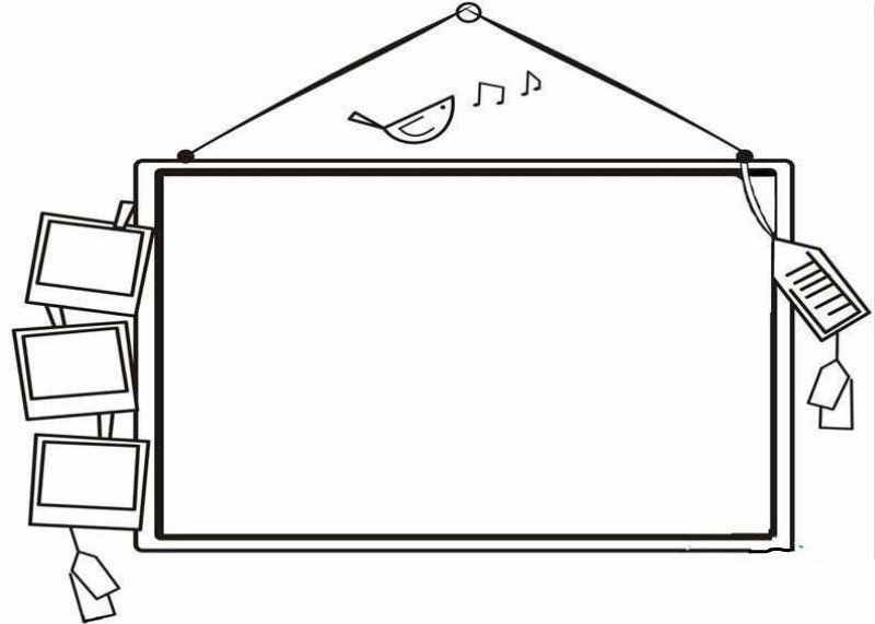 英语手抄报花边图片