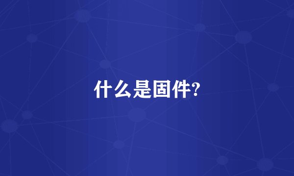 什么是固件?