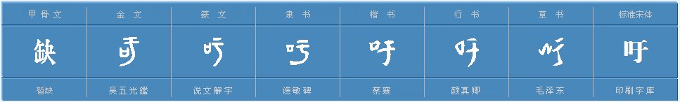 吁字有几种读音