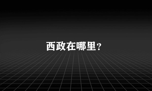 西政在哪里？