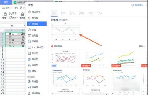 曲线图在excel怎么做