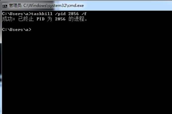 如何用CMD命令终止和启动进程？