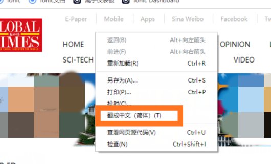 谷歌浏览器如何将英文网页翻译为中文