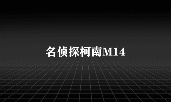 名侦探柯南M14