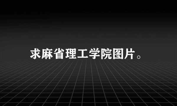 求麻省理工学院图片。