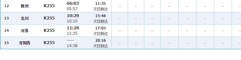 火车k255经过哪些站