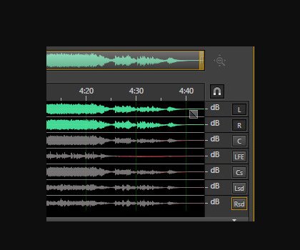 WAV格式5.1声道的音乐怎么把它转成2声道