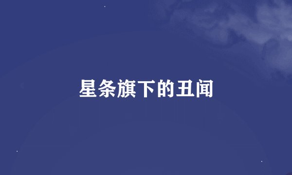 星条旗下的丑闻