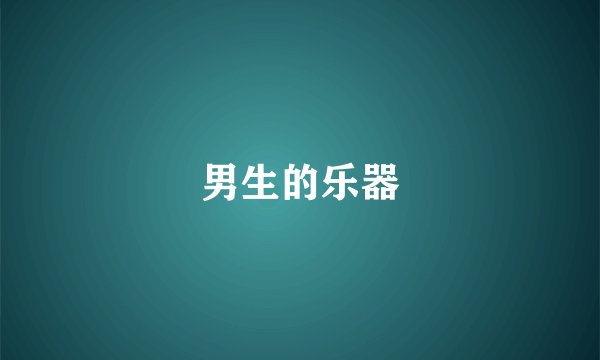 男生的乐器