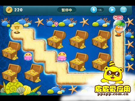 保卫萝卜深海主题第十二关怎么过