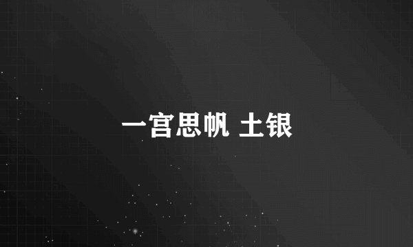 一宫思帆 土银