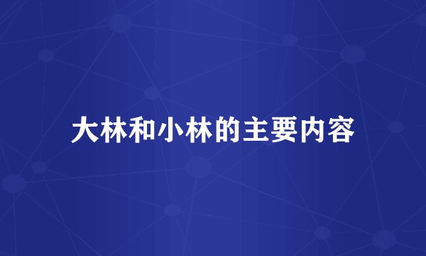 大林和小林的主要内容