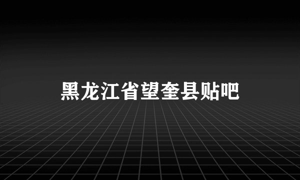 黑龙江省望奎县贴吧