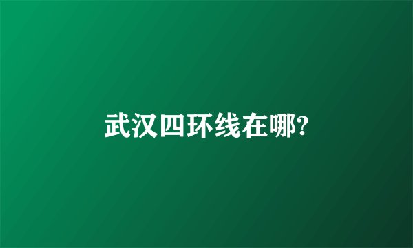 武汉四环线在哪?