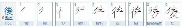 后的繁体字怎么写