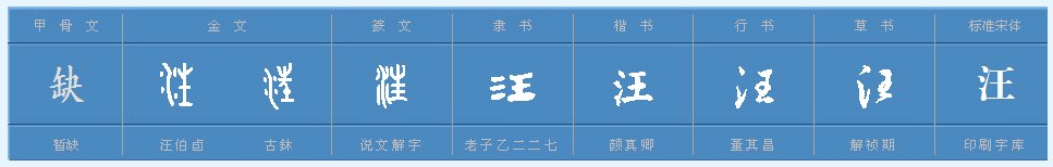 汪组词有哪些词语