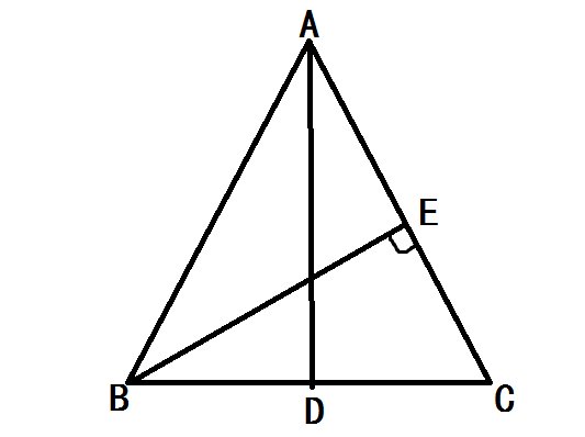 在三角形ABC中，AB＝AC，AD是BC边上的中线，BE垂直AC于E，求证角CBE等于角BAD